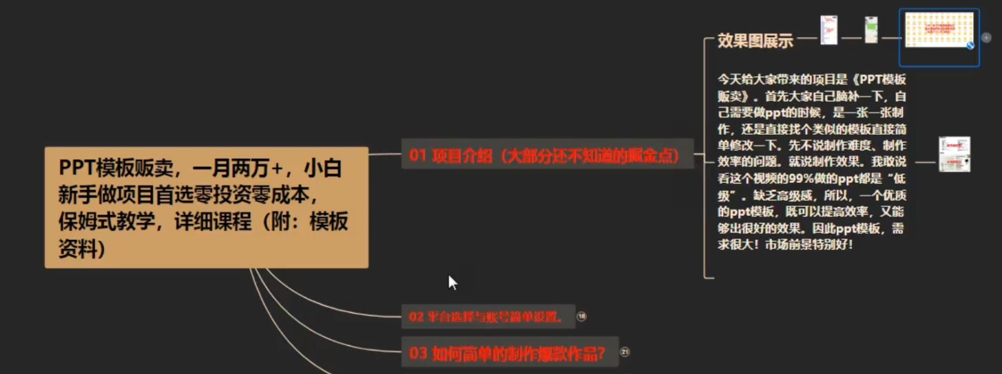 PPT 模板贩卖，一月两万 ，小白新手做项目首选零投资零成本，详细课程（附 39.9 G 资源）