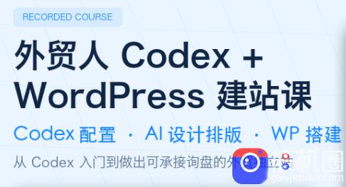 外贸人Codex   WordPress建站课