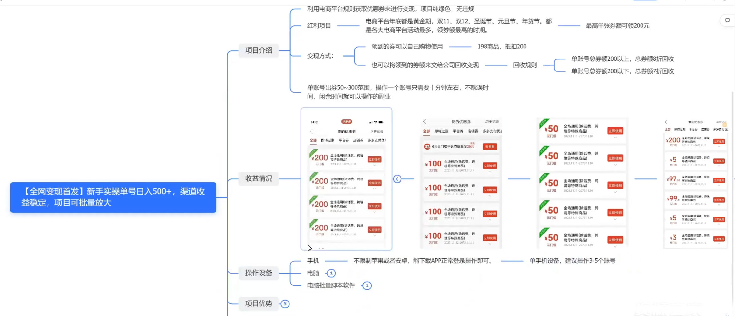 新手实操单号日入 500 ，渠道收益稳定，项目可批量放大