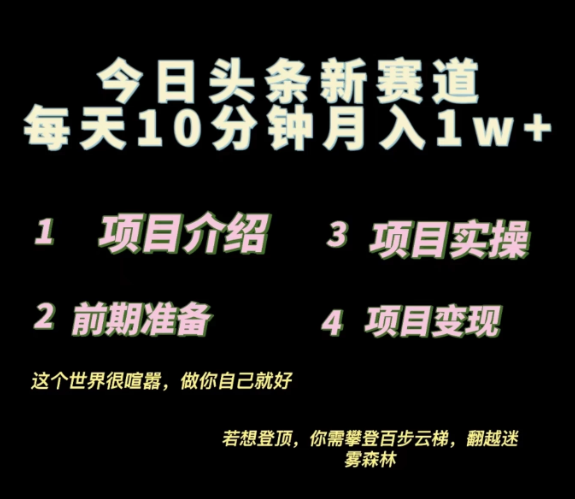 今日头条小赛道，天气领域，每天操作10分钟，月入1w 