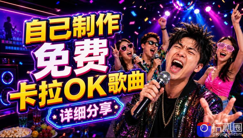 零基础AI制作免费卡拉OK视频教程，从歌曲生成、音轨分离到字幕制作、视频导出，手把手教学