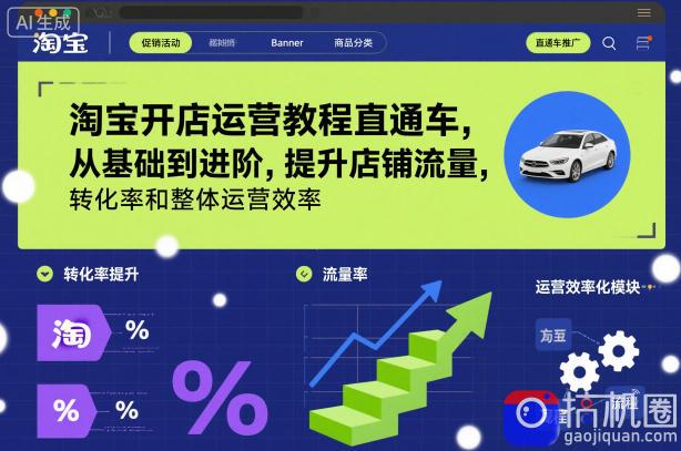 淘宝开店运营教程直通车,从基础到进阶,提升店铺流量,转化率和整体运营效率(更新26年05月27日)
