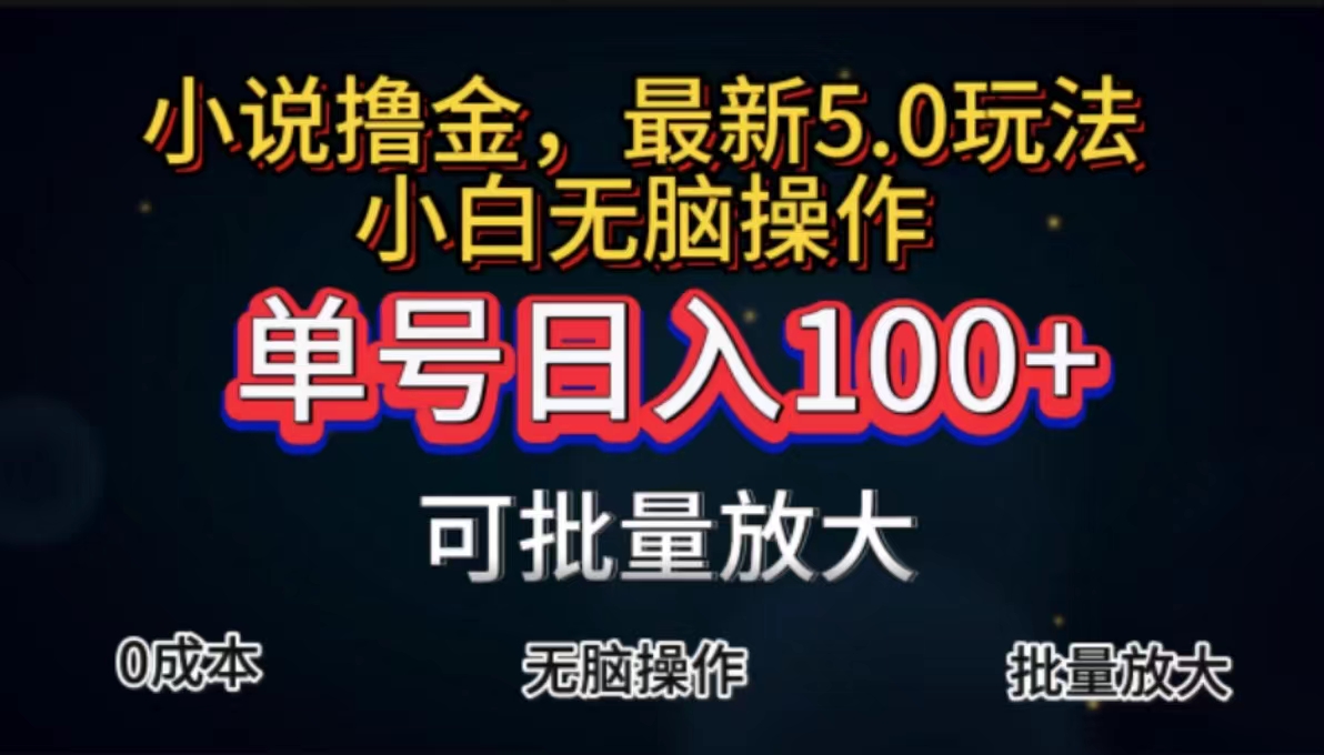 （11651期）全自动小说撸金，单号日入100 小白轻松上手，无脑操作