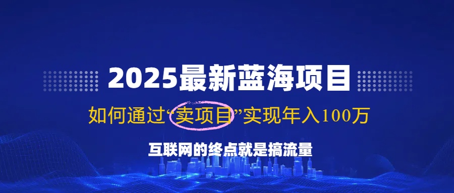 (14305期)2025最新蓝海项目,零门槛轻松复制,月入10万 ,新手也能操作!