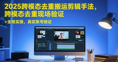 2025跨模态去重搬运剪辑手法，跨模态去重现场验证  全程实操，真实账号验证