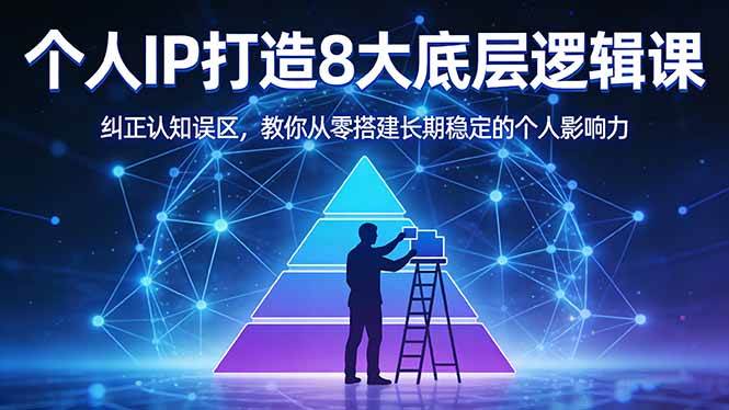 （17811期）付费文章：个人IP打造8大底层逻辑课：纠正认知误区，教你从零搭建长期稳定的个人影响力