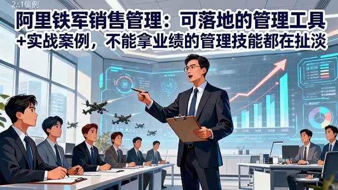 （16436期）阿里铁军销售管理：可落地的管理工具 实战案例，不能拿业绩的管理都在扯淡