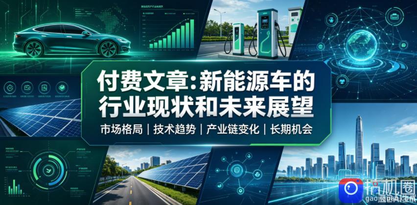 付费文章：新能原车的行业现状和未来展望