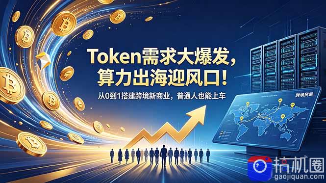 Token需求大爆发,算力出海迎风口!从0到1搭建跨境新商业,普通人也能上车