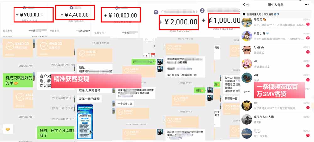 IP 爆款视频训练营全链路实战教学;赛道定位 起号 爆款创作 私域引流 商业变现,搭建专属个人流量体系