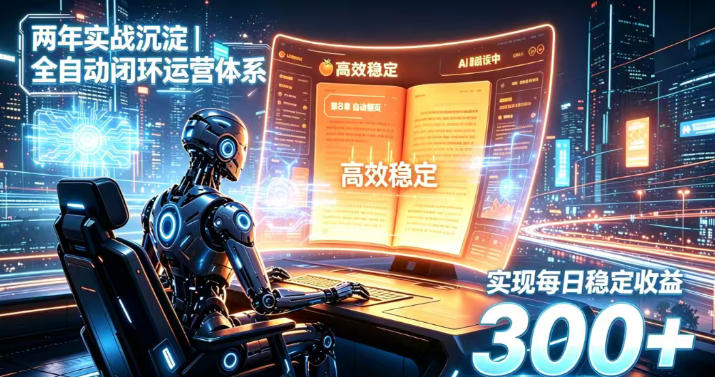 两年实战沉淀|全自动闭环运营体系,实现每日稳定收益300 【揭秘】