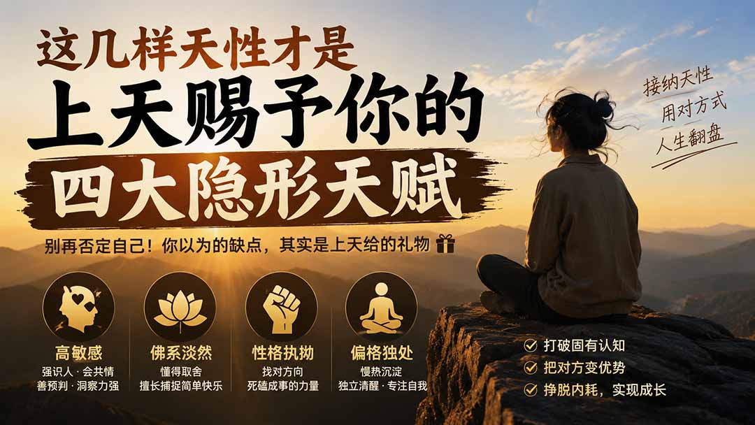 付费文章：这几样天性才是上天赐予你的四大隐形天赋