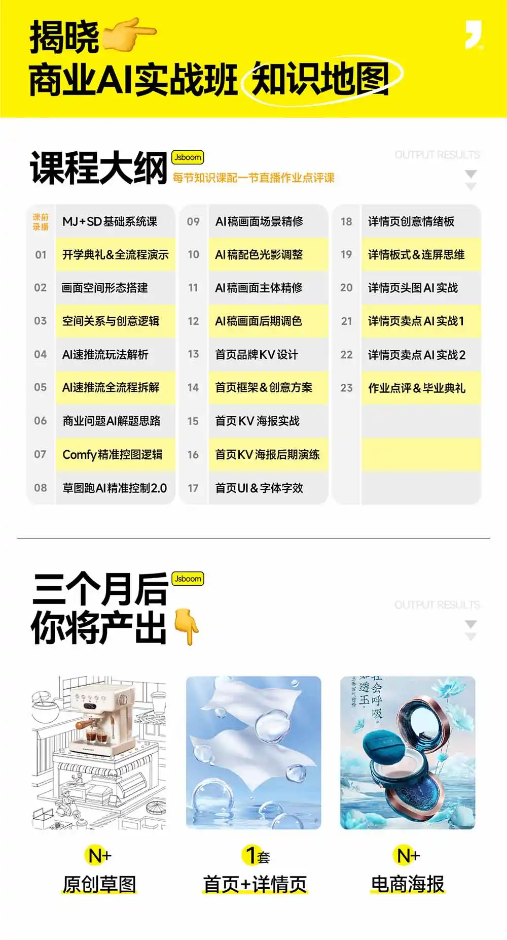 电商视觉 AI实战训练营第55期:MJ SD Comfy精准控图,从商业海报到首页详情页全流程实战