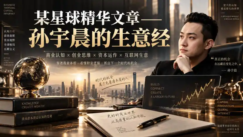 某星球精华文章——孙宇晨的生意经