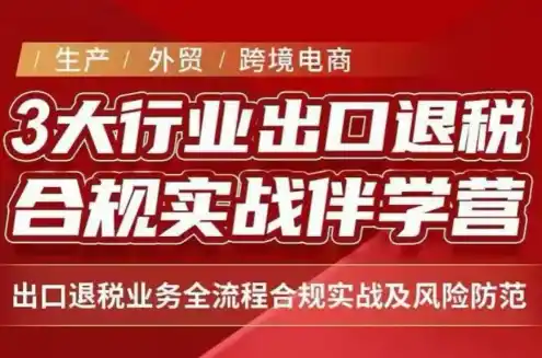 王老师·《生产 外贸 跨境电商企业》出口退税陪跑营