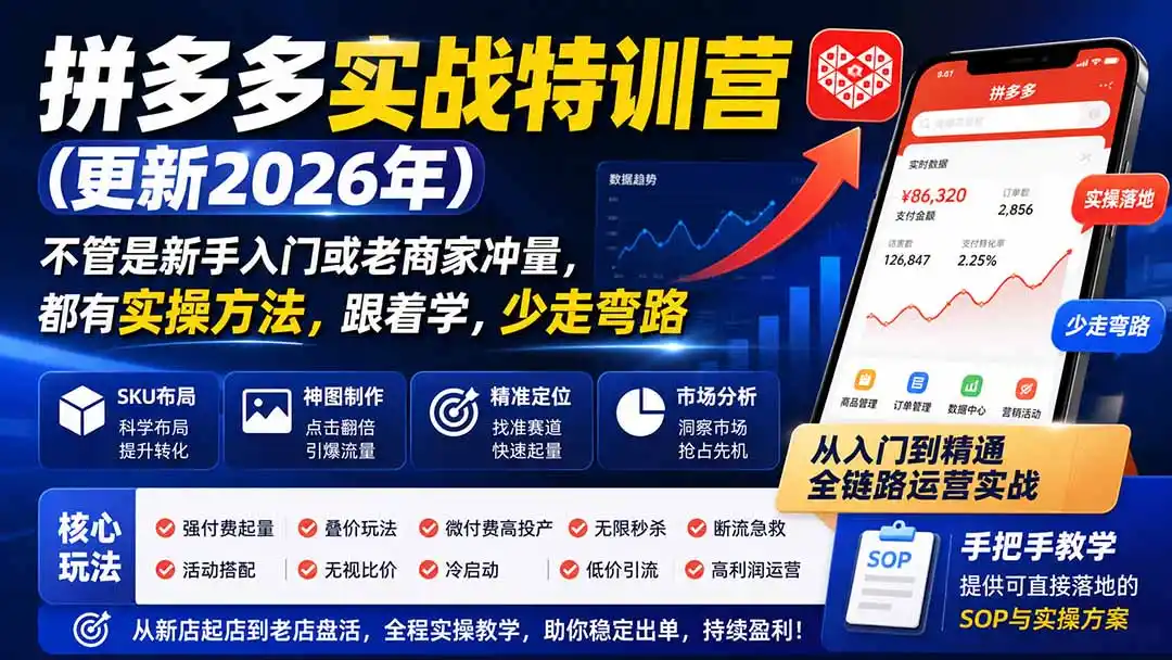 拼多多实战特训营(更新0917