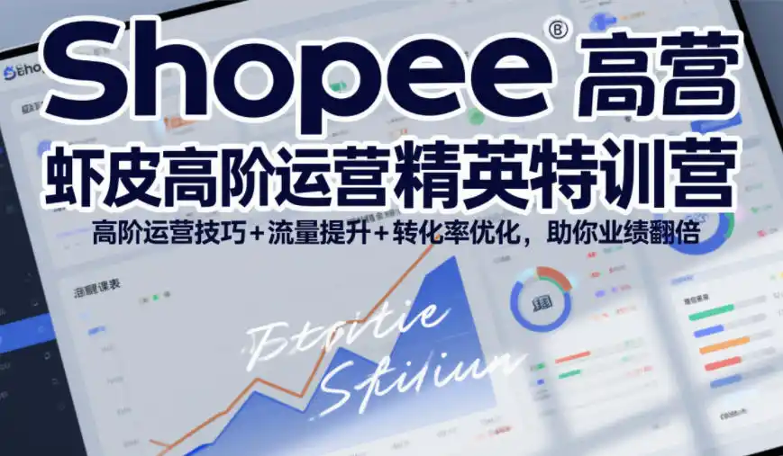 Shopee虾皮高阶运营精英特训营,高阶运营技巧 流量提升 转化率优化,助你业绩翻倍(更新26年9月)