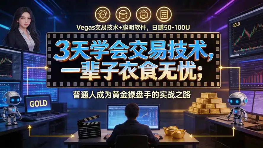 3天学会做交易,普通人快速成为操盘手” Vegas交易系统 聪明软件 , 日赚50-1000U, 长期稳定,小白轻松上手