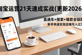 淘宝运营21天速成实战(更新2026