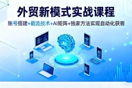 （16363期）外贸新模式实战课程，账号搭建 截流技术 AI矩阵 独家方法实现自动化获客