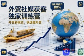 外贸社媒获客独家训练营，外贸新模式，快速做外贸(更新26年6月)