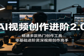 AI视频创作进阶2.0：精通多款热门创作工具，零基础进阶资深视频创作高手