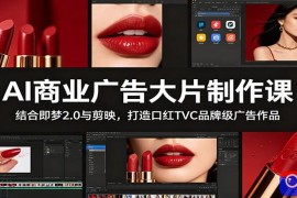 AI商业广告大片制作课：结合即梦2.0与剪映，打造口红TVC品牌级广告作品