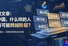 付费文章：在中国，什么样的人最有可能跨越阶层？