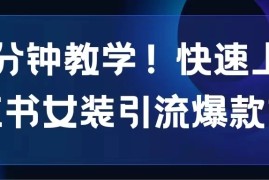 10分钟教学！快速上手小红书女装引流爆款策略，解锁互联网新技能