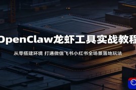 OpenClaw龙虾工具实战教程：从零搭建环境，打通微信飞书小红书全场景落地玩法