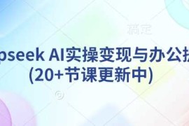 deepseek AI实操变现与办公提效(20 节课更新中)