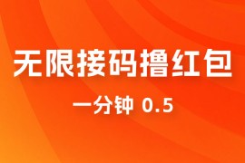 无限接码撸红包 一分钟 0.5