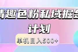 2024情趣色粉私域掘金天花板日入500 后端自动化掘金