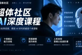 超体社区AI深度课程，十倍输出能力训练，意图建模契约体系，人机协同思维认知进阶课