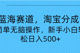 24蓝海赛道，淘宝逛逛视频分成计划，简单无脑操作，新手小白轻松日入500 