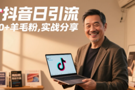 抖音日引300 羊毛粉，实战分享