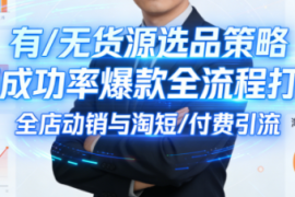 子鹏讲电商·淘宝私家班(更新2026)