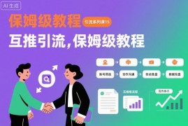 引流系列课15：互推引流，保姆级教程【文档】