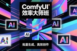 ComfyUI效率大师班：工作流搭建，批量生成，将个人AI出图效率提升5-10倍，月接单收入1-3万