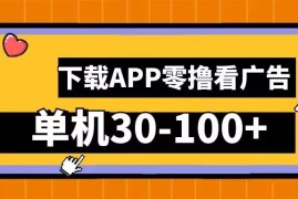 零撸看广告，下载APP看广告，单机30-100 安卓手机就行【揭秘】