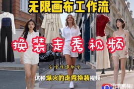 无限画布工作流一键制作炫酷换装视频，实操搭建教学，学完你也能快速制作各种带货视频