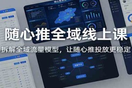 随心推全域线上课：拆解全域流量模型，让随心推投放更稳定