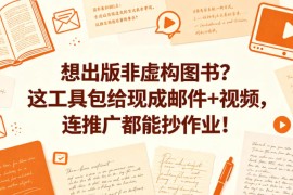 想出版非虚构图书？这工具包给现成邮件 视频，连推广都能抄作业！【原创双语字幕】