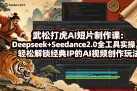 武松打虎AI短片制作课：Deepseek Seedance2.0全工具实操，轻松解锁经典IP的AI视频创作玩法