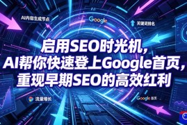 启用SEO时光机，AI帮你快速登上Google首页，重现早期SEO的高效红利【原创双语字幕】