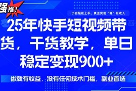 （15575期）快手短视频带货，傻瓜式操作，一部手机也可以月入900 