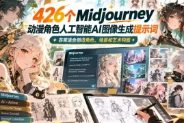 426个Midjourney动漫角色人工智能AI图像生成提示词，非常适合创造角色、场景和艺术构图