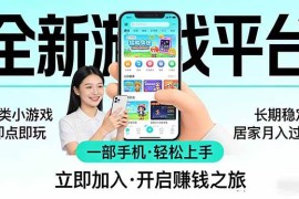 （17682期）全新平台各类小游戏 一部手机即可操作 小白轻松上手 长期稳定 居家月入过万