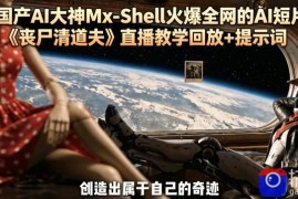 国产AI大神Mx-Shell火爆全网的AI短片《丧尸清道夫》直播教学回放 提示词