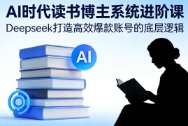 AI时代读书博主系统进阶课，Deepseek打造高效爆款账号的底层逻辑